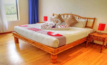 Cozy bed in the 1-Day Valentine’s Package at Peaks Hotel Nanyuki for a romantic and comfortable stay