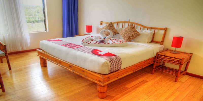 Cozy bed in the 1-Day Valentine’s Package at Peaks Hotel Nanyuki for a romantic and comfortable stay