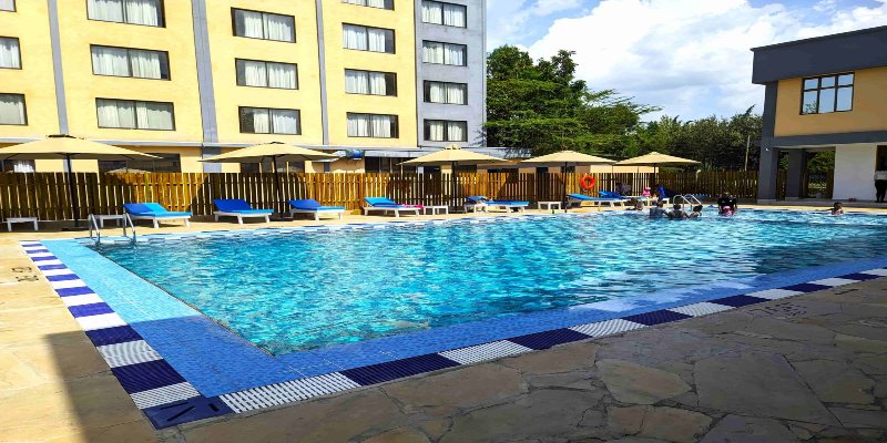 Swimming pool at Peaks Hotel Nanyuki included in the 1-Day Valentine’s Package for a romantic and re